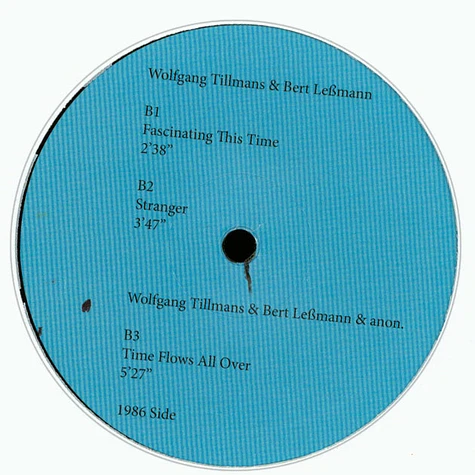 Wolfgang Tillmans - 2016 / 1986 EP