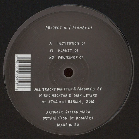 Project01 (Dirk Leyers) - Planet01 EP