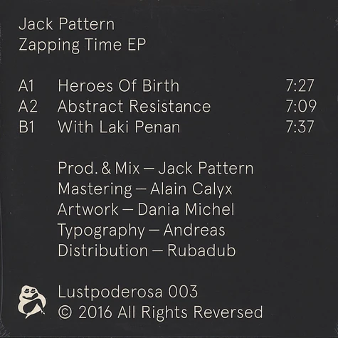 Jack Pattern - Zapping Time EP