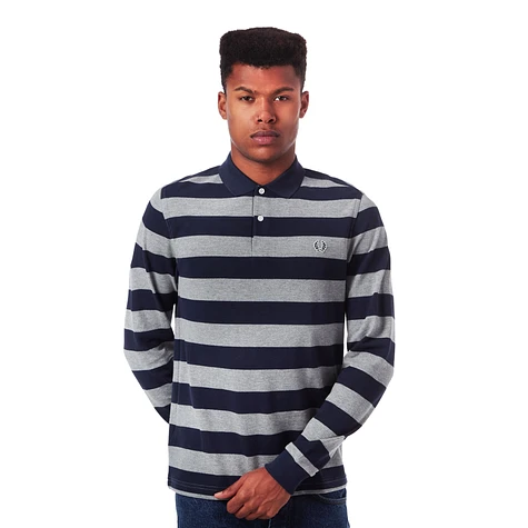 Fred Perry - Striped Pique Longsleeve