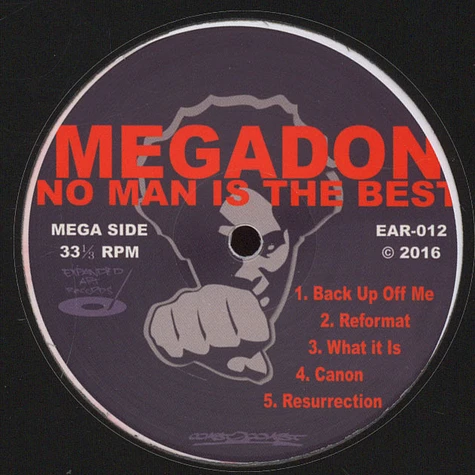 Megadon - No Man Is The Best Light Red White Vinyl Edition