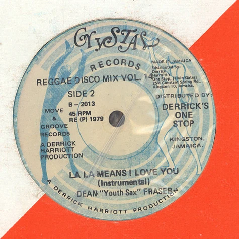 Derrick Harriott - La La Means I Love You Reggae Disco Mix No. 14