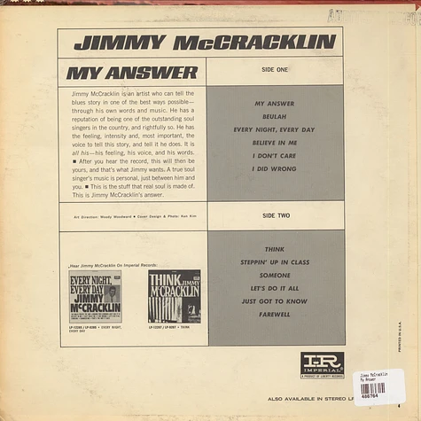 Jimmy McCracklin - My Answer