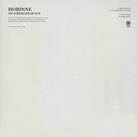 Isorinne - No Strength Of Sun