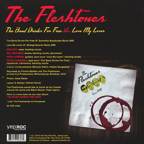 The Fleshtones - The Band Drinks For Free