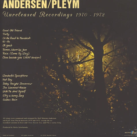 Andersen / Pleym - Good Old Friend