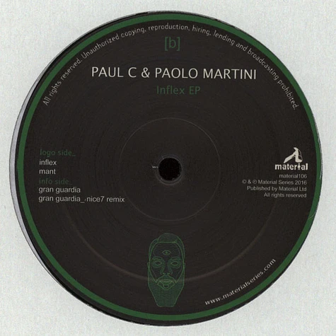 Paul C & Paolo Martini - Inflex EP