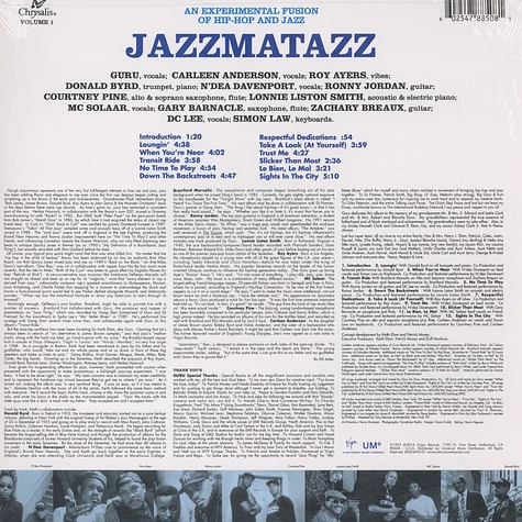 Guru - Jazzmatazz Volume 1 - Vinyl LP - 1993 - US - Reissue | HHV