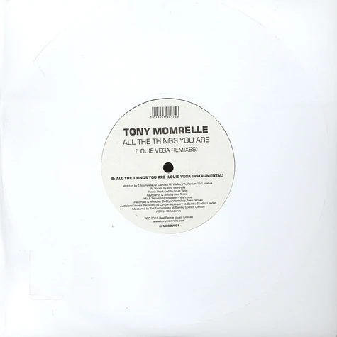 Tony Momrelle - All The Things You Are Louie Vega Remixes