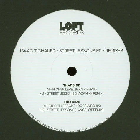 Isaac Tichauer - Street Lessons EP - Remixes