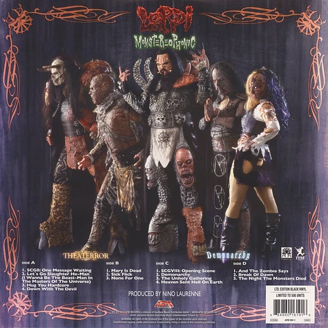 Lordi - Monstereophonic - Theaterror Vs. Demonarchy Black Vinyl Edition