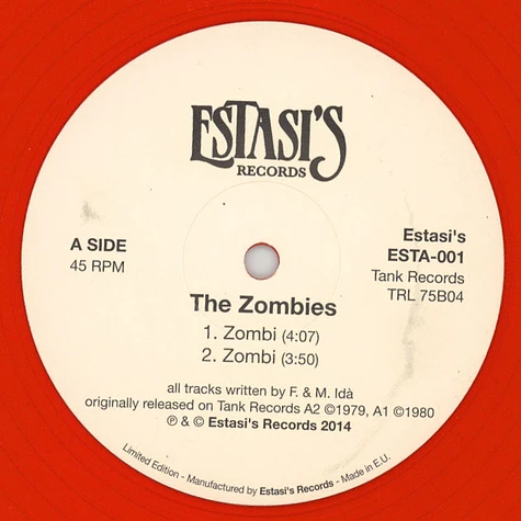 The Zombies - Zombi Red Vinyl Edition