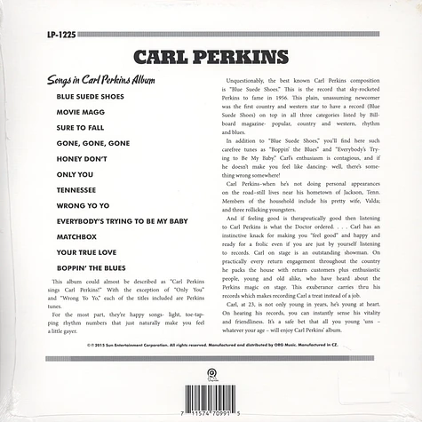 Carl Perkins - The Dance Album Of Carl Perkins