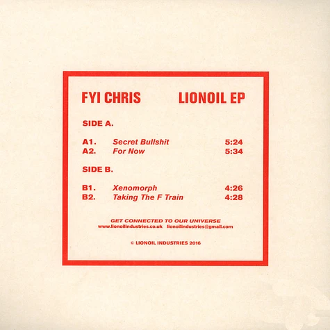 FYI Chris - Lionoil EP