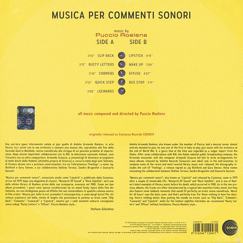 Puccio Roelens - Musica Per Commenti Sonori