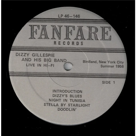 Dizzy Gillespie Big Band - Live In Hi-Fi From Birdland Summer 1956