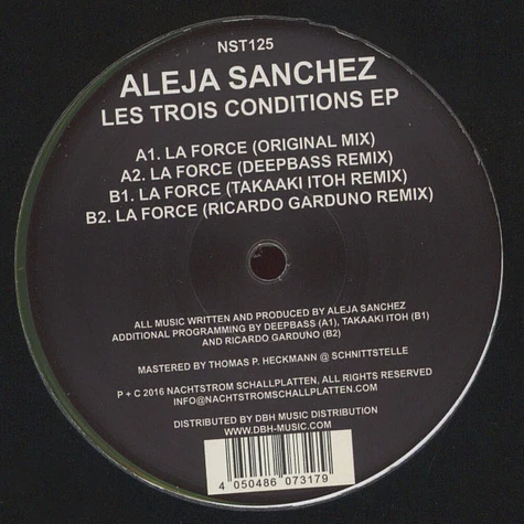 Aleja Sanchez - Les Trois Conditions EP
