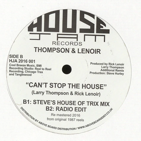 Thompson & Lenoir - Can't Stop The House