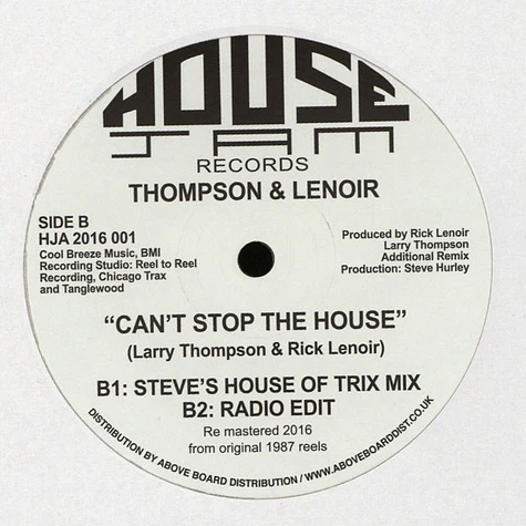 Thompson & Le Noir - Can't Stop The House