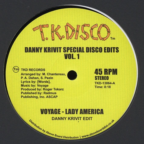 V.A. - Danny Krivit Special Disco Edits Volume 1