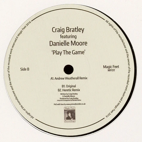 Craig Bratley - Play The Game Feat. Danielle Moore