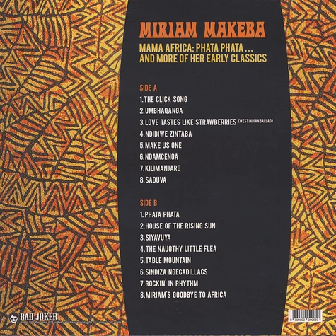Miriam Makeba - Mama Africa: Pata Pata ... And More Of Her Classics