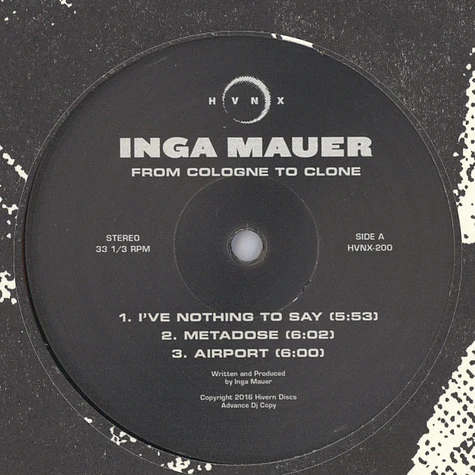 Inga Mauer - From Cologne To Clone