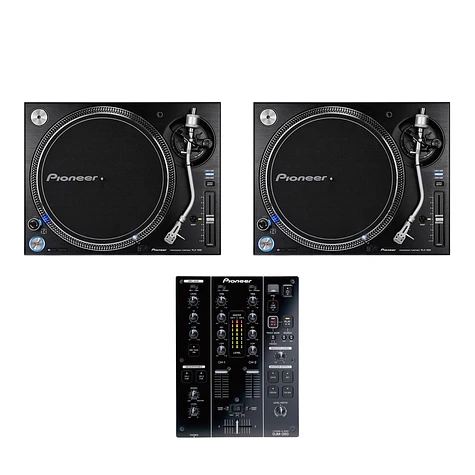 Pioneer DJ - DJ Set (2x PLX-1000 Turntable | 1x DJM-350 Mixer) Bundle