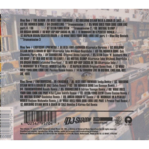 DJ Shadow - Endtroducing 20th Anniversary Entrospective Edition