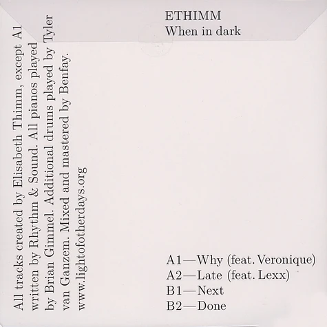 ETHIMM - When In Dark