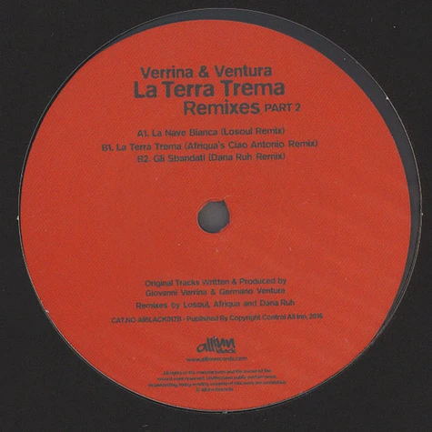 Verrina & Ventura - La Terra Trema Remixes Part 2