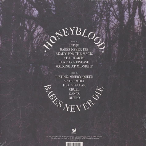 Honeyblood - Babes Never Die Black Vinyl Edition