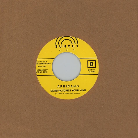 Africano - Open Your Heart / Satisfactorize Your Mind