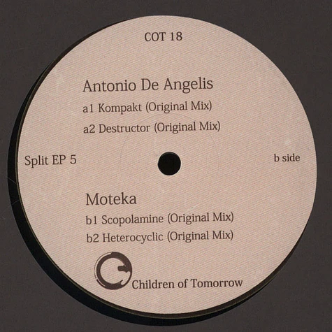 Antonio De Angelis / Moteka - Split Ep Volume 5