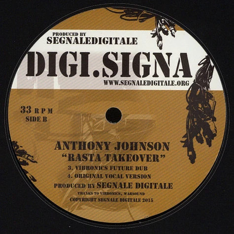 Anthony Johnson / Vibronics - Rasta Takeover