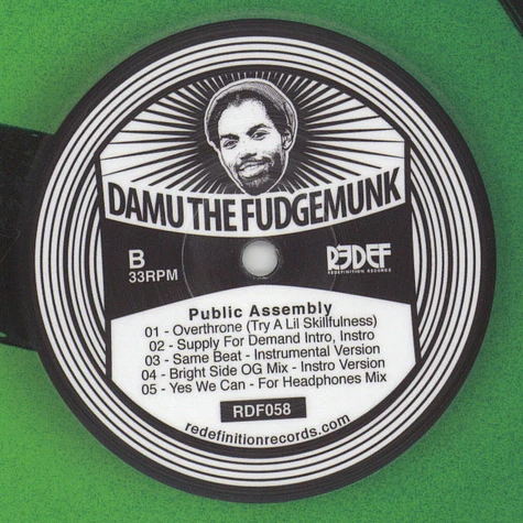 Damu The Fudgemunk - Public Assembly Volume 1 Picture Disc Edition