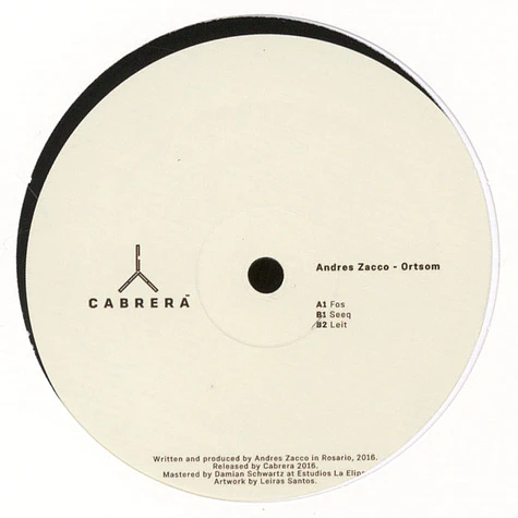 Andres Zacco - Ortsom EP