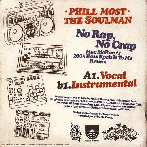 Phill Most Chill - No Rap, No Crap Mac McRaw's 2005 Rock It To Me Remix