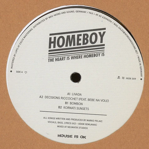 Homeboy - The Heart Is Where Homeboy Is