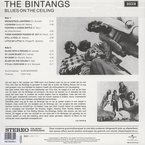 The Bintangs - Blues On The Ceiling Clear Vinyl Edition
