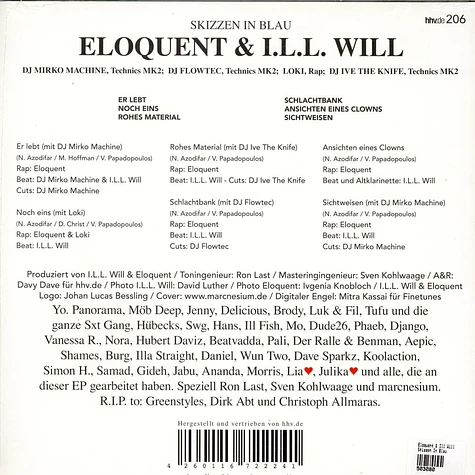 Eloquent & Ill Will - Skizzen In Blau