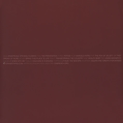 Adam Bryanbaum Wiltzie - OST Salero Clear Vinyl Edition