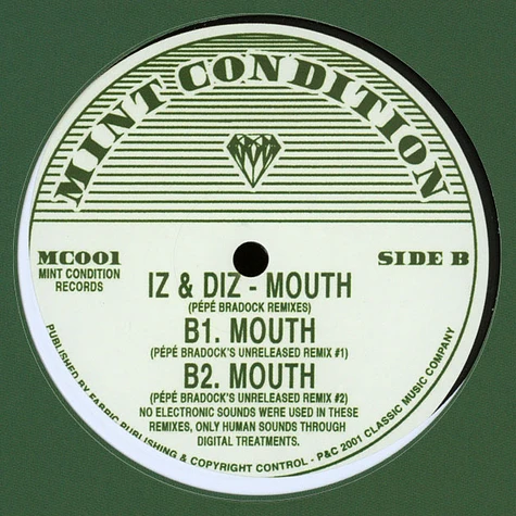 Iz & Diz - Mouth Unreleased Pepe Bradock Remixes