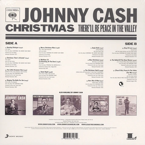 Johnny Cash - Christmas - Thee'll Be Peace In The Valley