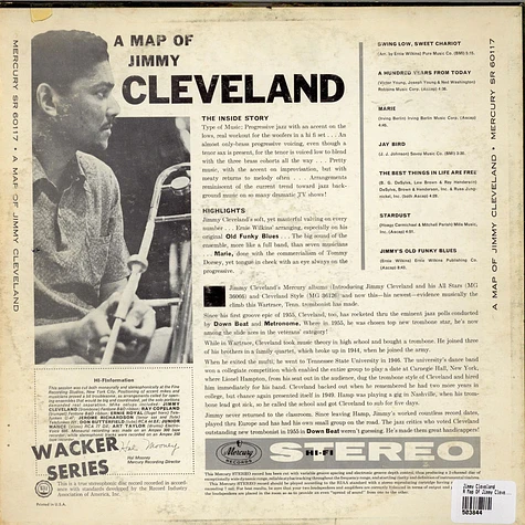 Jimmy Cleveland - A Map Of Jimmy Cleveland