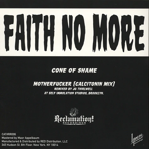 Faith No More - Cone Of Shame Red Vinyl Edition