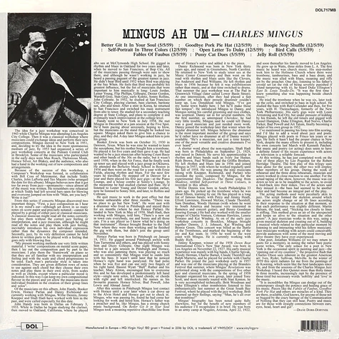 Charles Mingus - Mingus Ah Um Colored Vinyl Edition