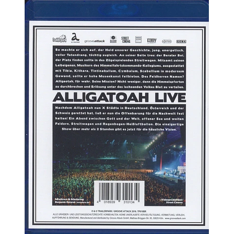 Alligatoah - Livemusik Ist Keine Lösung - Himmelfahrtskommando Blu Ray Disc