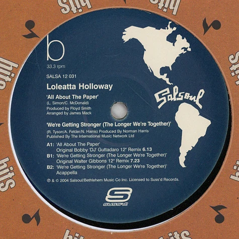 Loleatta Holloway - All About The Paper / We're Getting Stronger