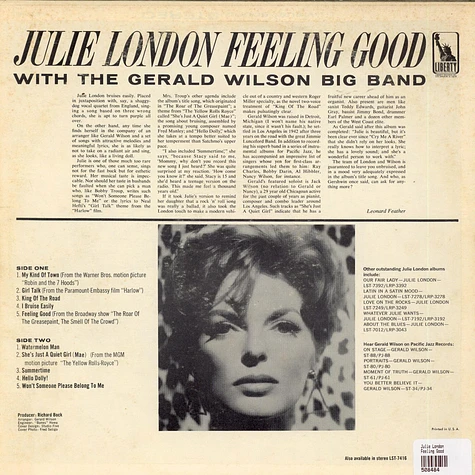 Julie London - Feeling Good
